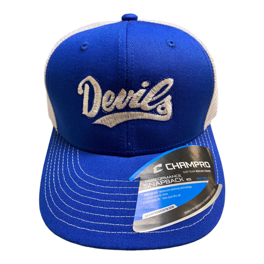 Lebanon Champro Trucker Style Script Devils Caps