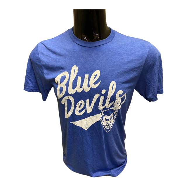 Lebanon District Made Slant Blue Devils Tri Blend Tee