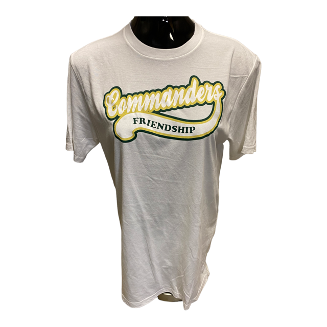 Friendship District Made Script Commanders Tri Blend Tee