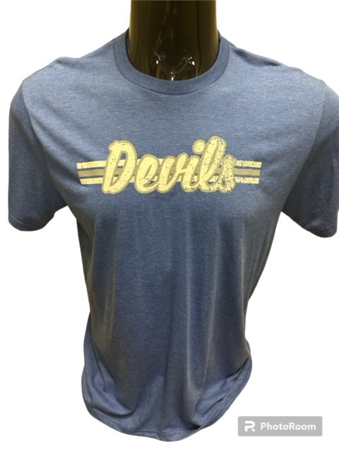 Lebanon District SS 3 Stripe Devils Tee
