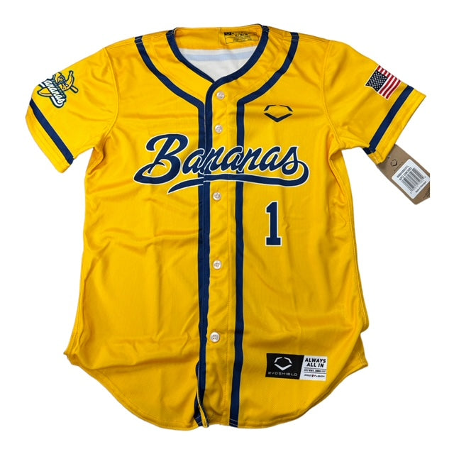 Savannah Bananas Replica Full Button Youth Jersey