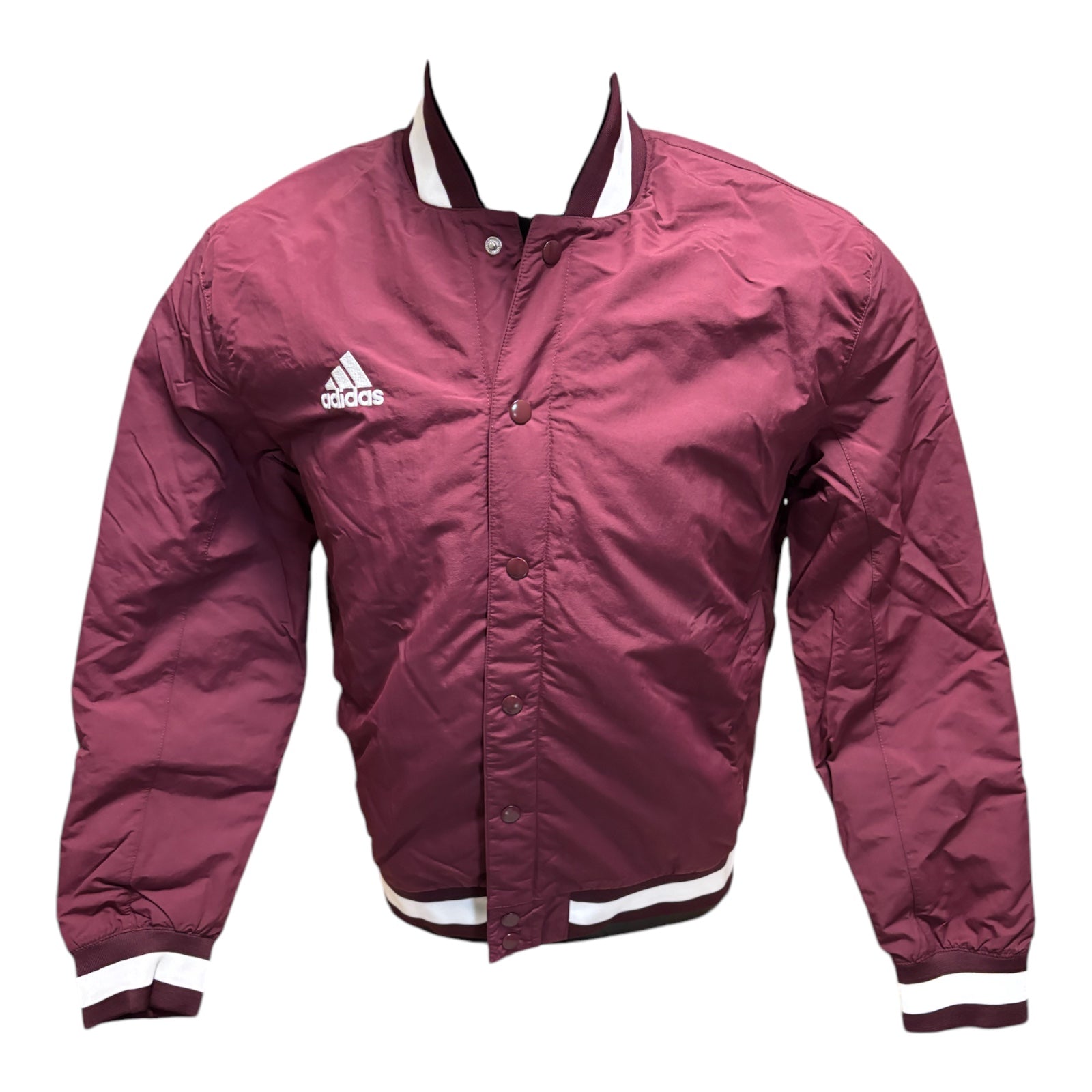 Adidas sst quilted jacket maroon best sale