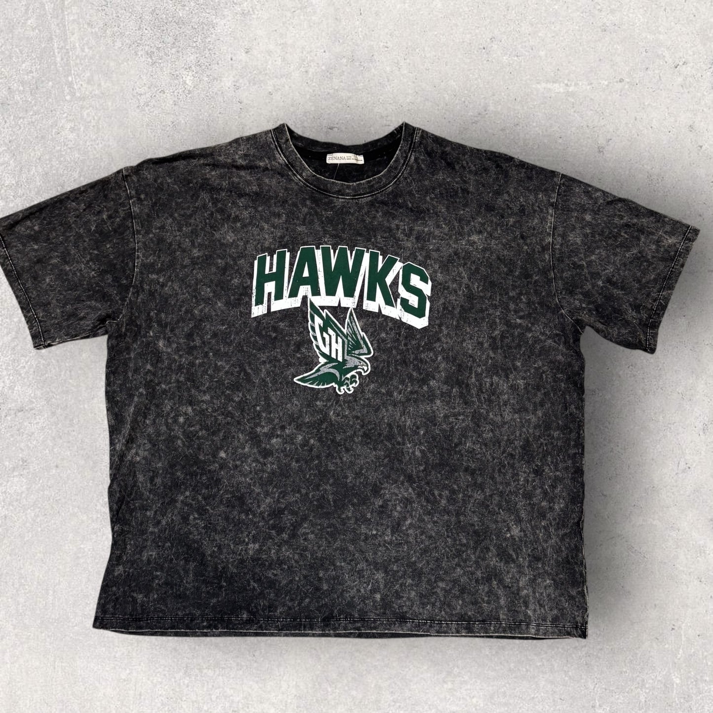 Green Hill Shadow Block Zenana Oversized Tee