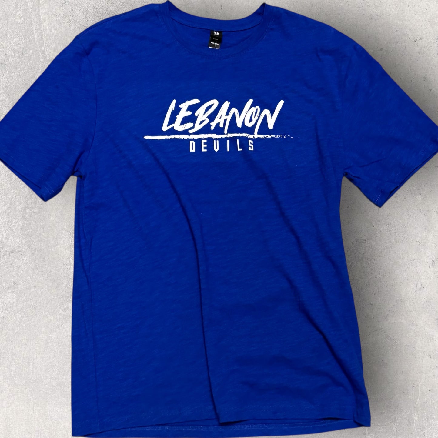 Lebanon Handwritten Line Devils Slub Tee