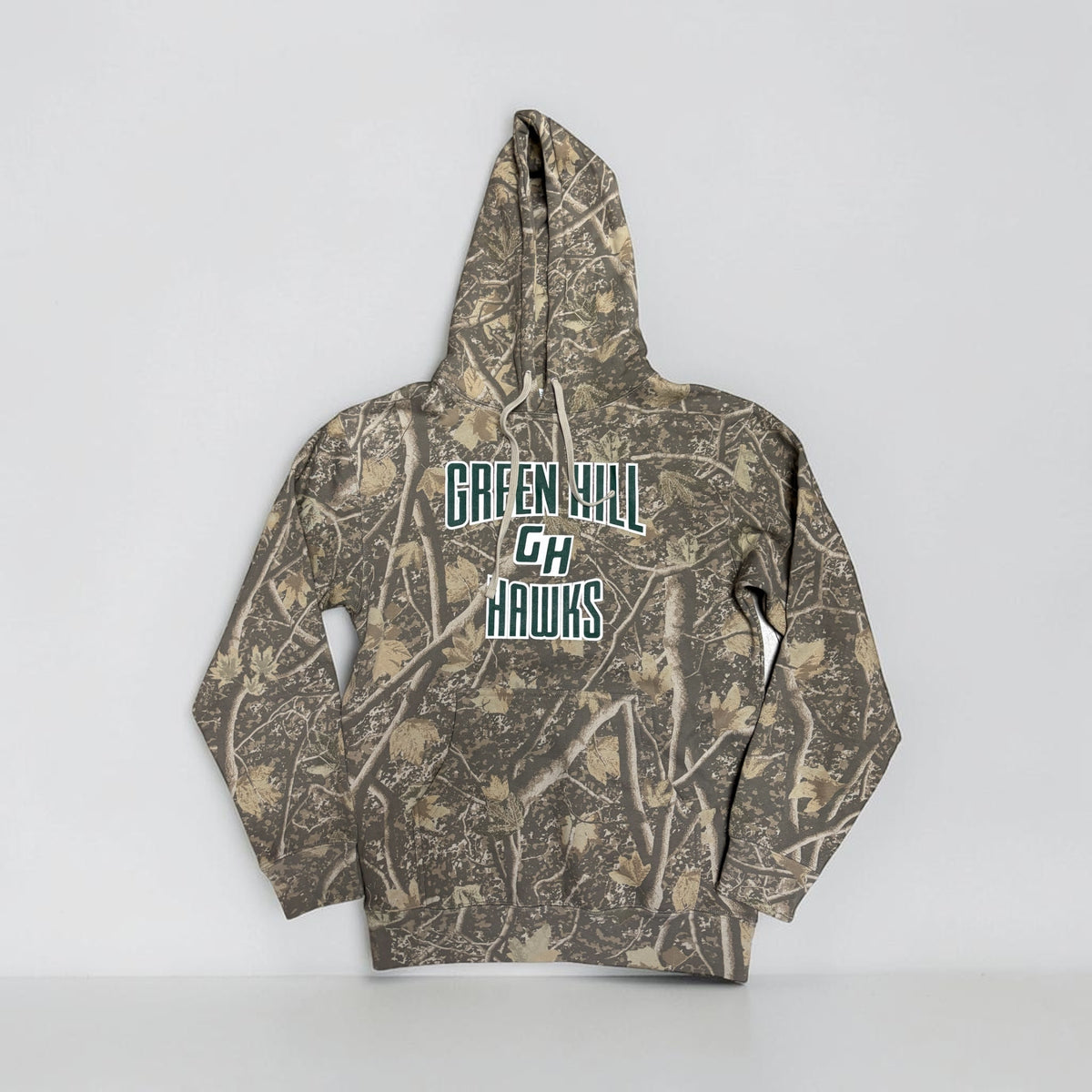 Green Hill Hawks Camo Hood