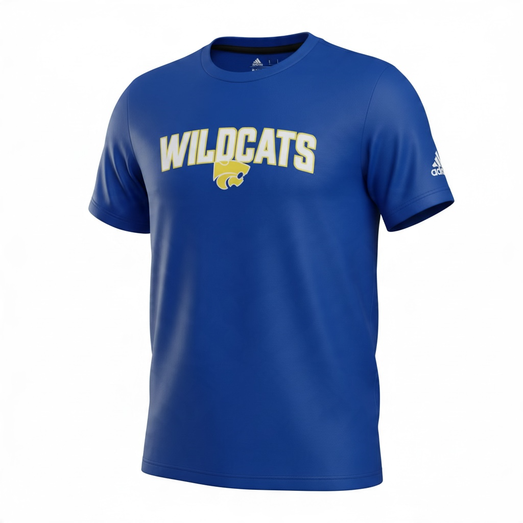 Wilson Central Adidas Arched Wildcats Performance Tee