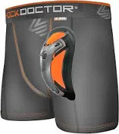 Shock Doctor Boys Ultra Boxer Compression Shorts with Carbon Flex Cup
