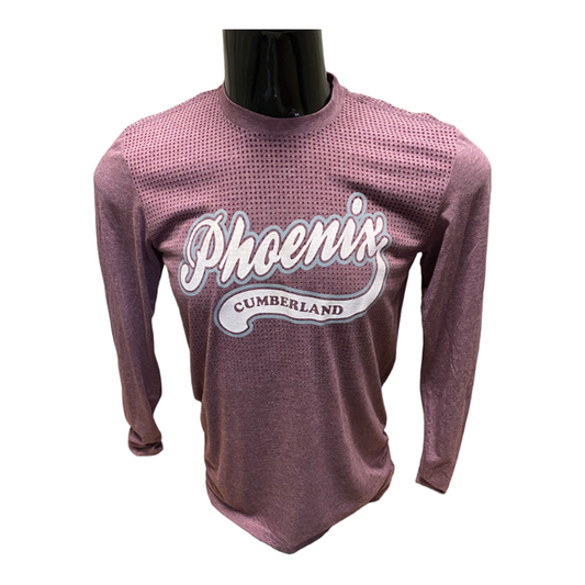 Cumberland Adidas Long Sleeve Tee Script Phoenix Logo