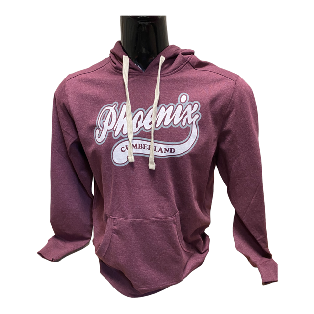 Cumberland District Re Fleece Script Phoenix Hood