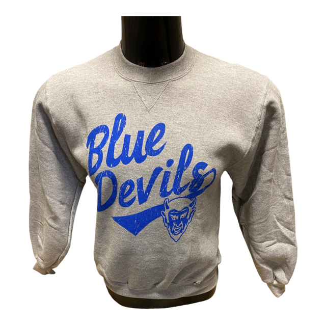 Lebanon Russell Slant Blue Devils Crew Sweatshirt