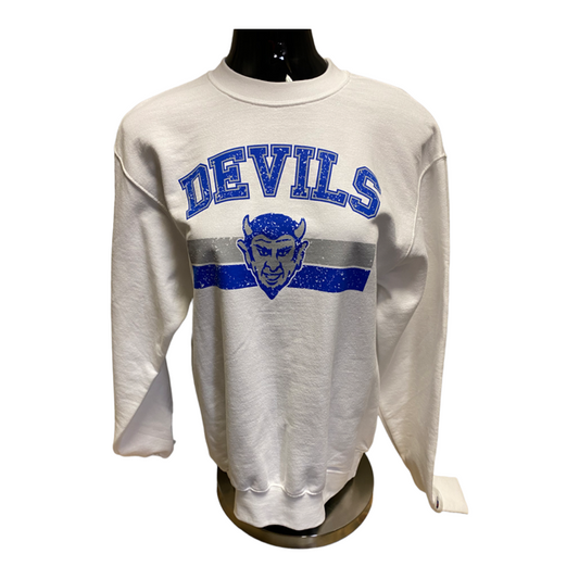 Lebanon Champion Devils Stripe Design Crew Neck Sweatshirt