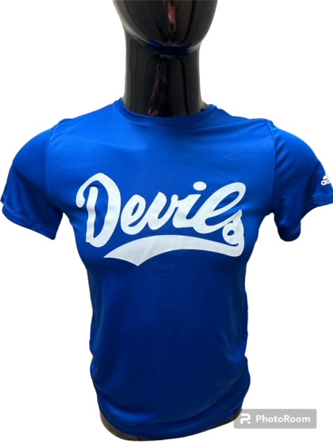 Lebanon Adidas Youth Script Devils Tee