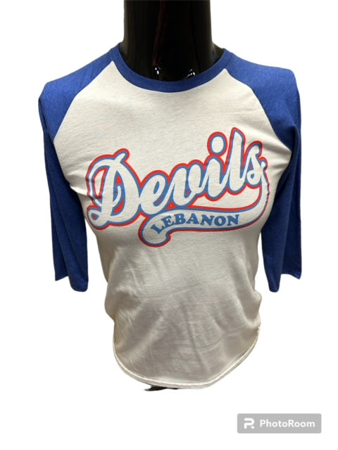 Lebanon Kids Devils Script Raglan