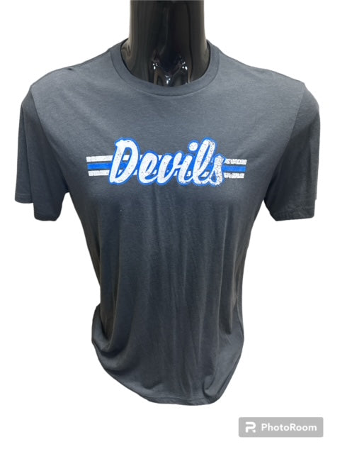 Lebanon District SS 3 Stripe Devils Tee