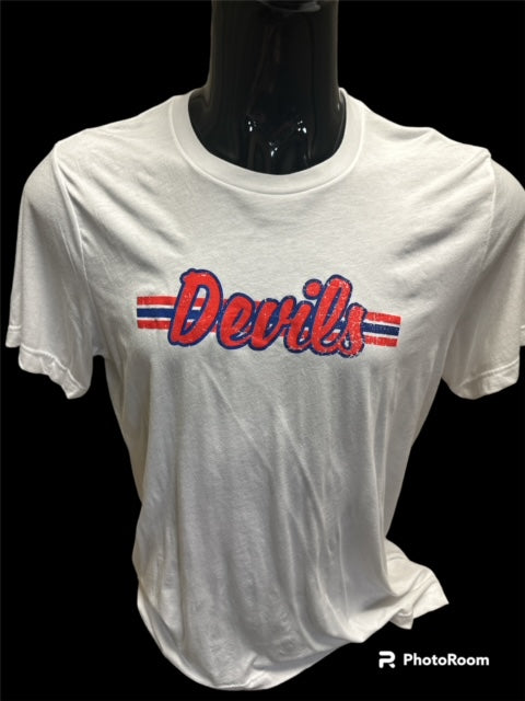 Lebanon Bella SS 3 Stripe Devils Tee