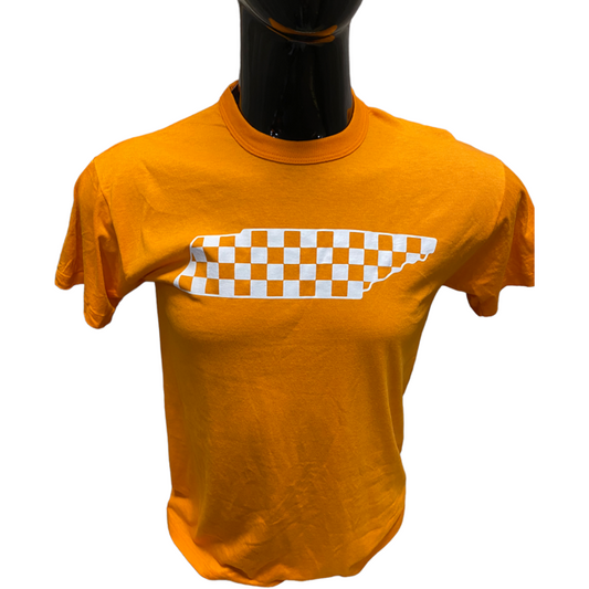 Tennessee Checkerboard State Cotton Tee