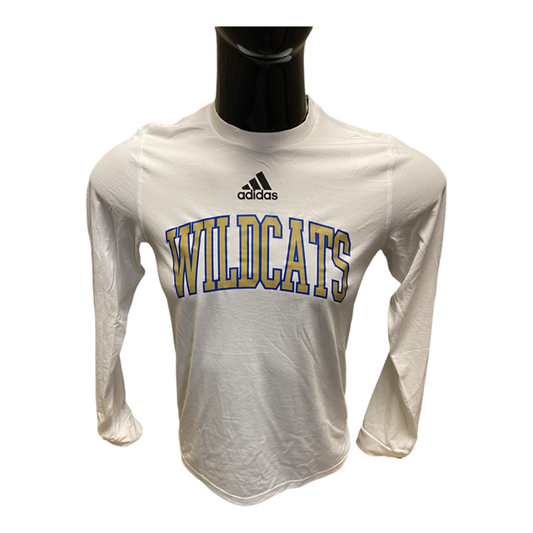 Wilson Central LS Adidas Tee Block Wildcats