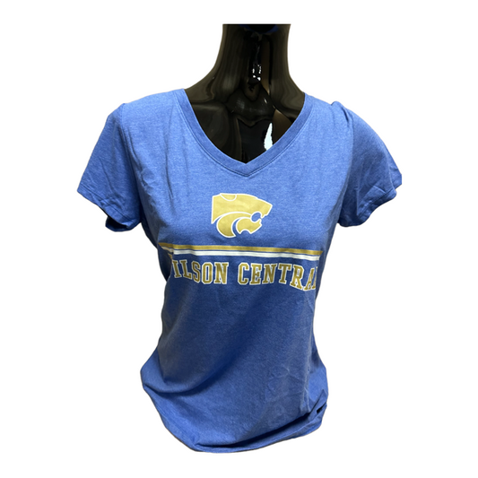 Wilson Central Womens SS Tee Powercat Lines