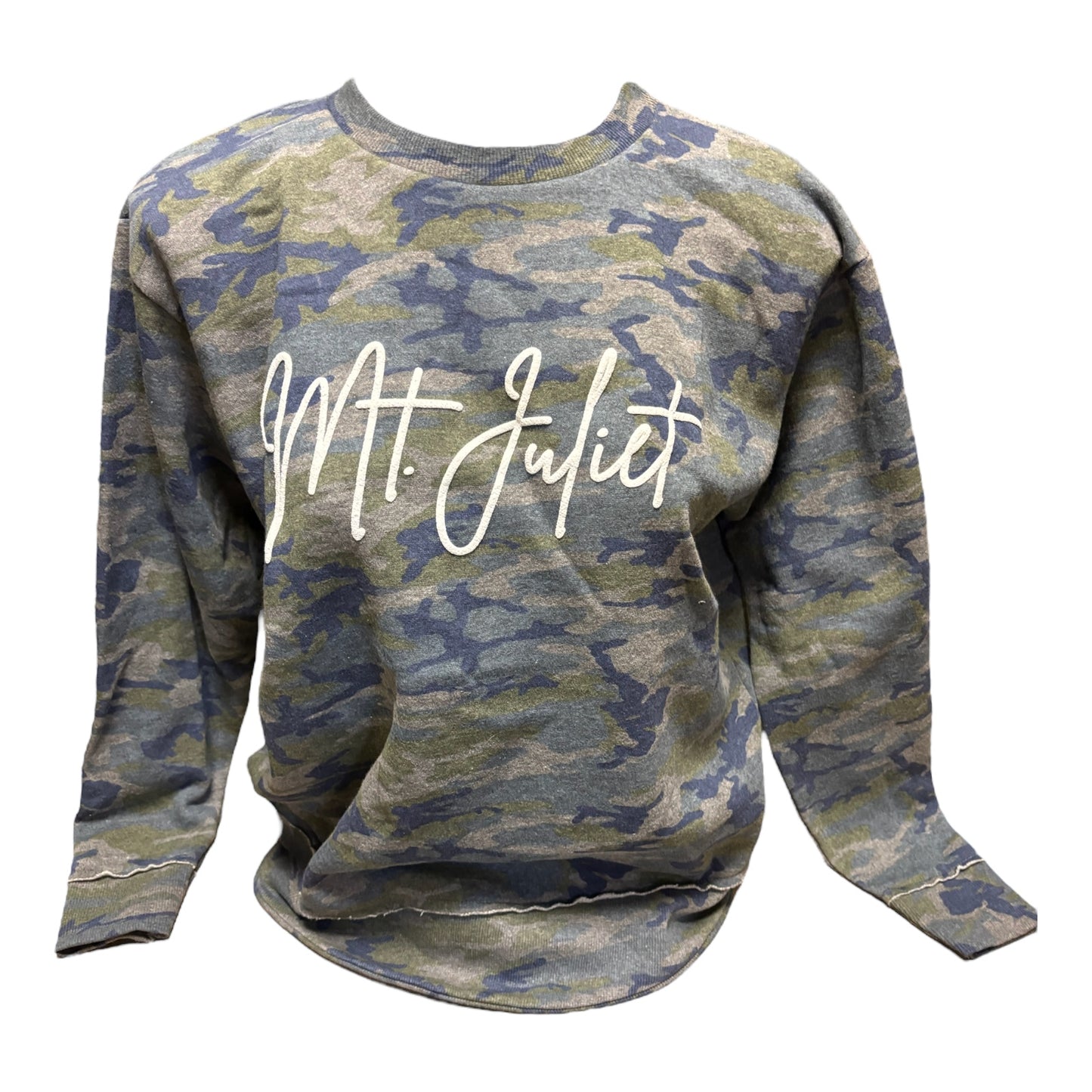 Mt Juliet Puff Print Camo LAT Poncho Crew