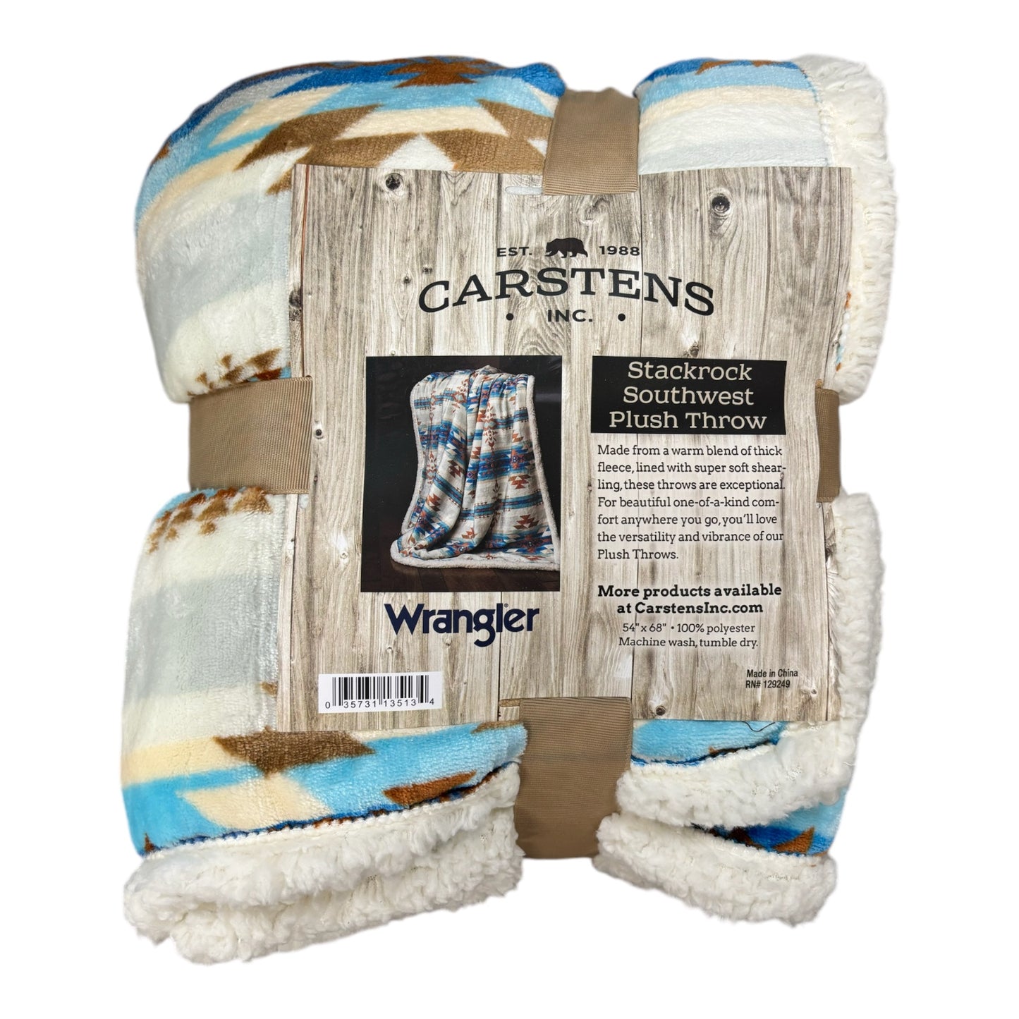 Carstens by Wrangler Plush Throw