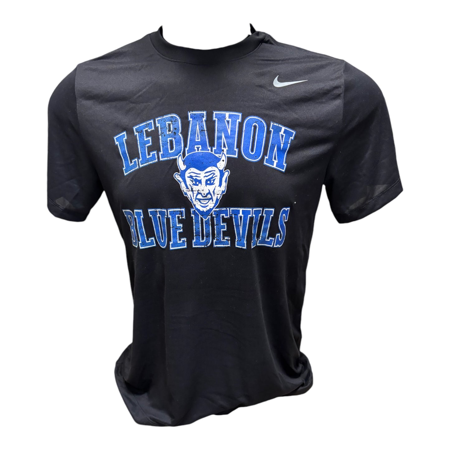 Lebanon Nike Distressed Logo SS Performance Tee