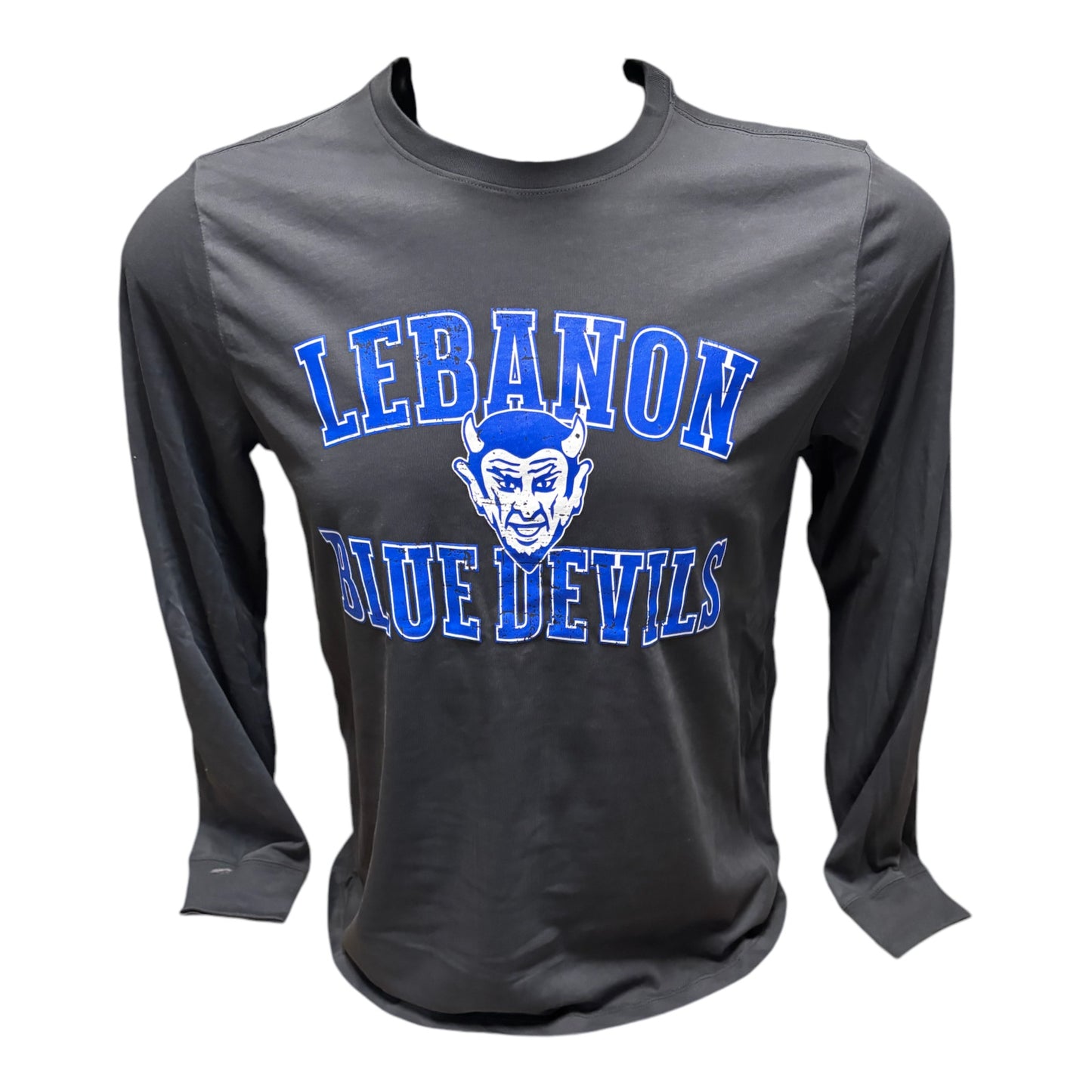 Lebanon Nike Distressed Logo Performance LS Tee