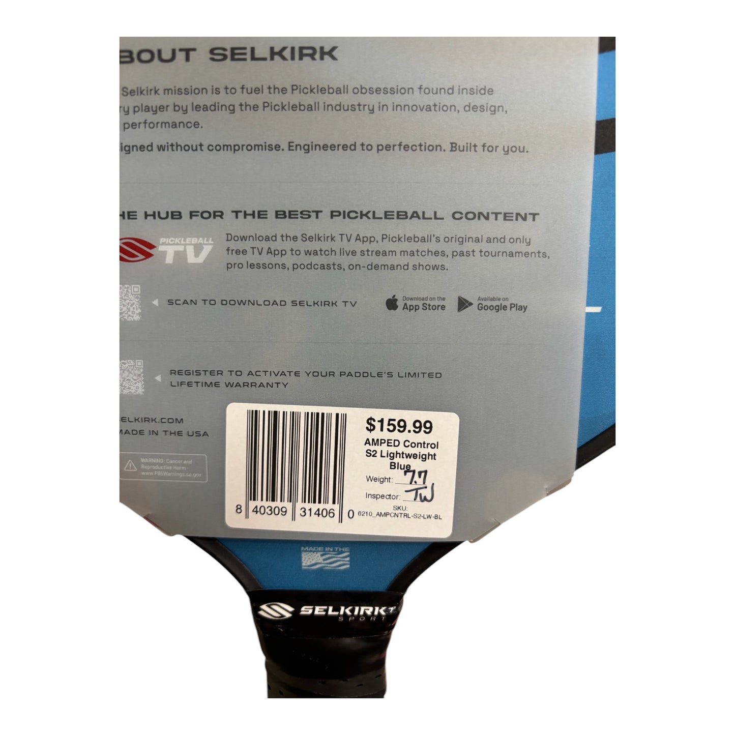 Selkirk Amped Control S2 Lightweight