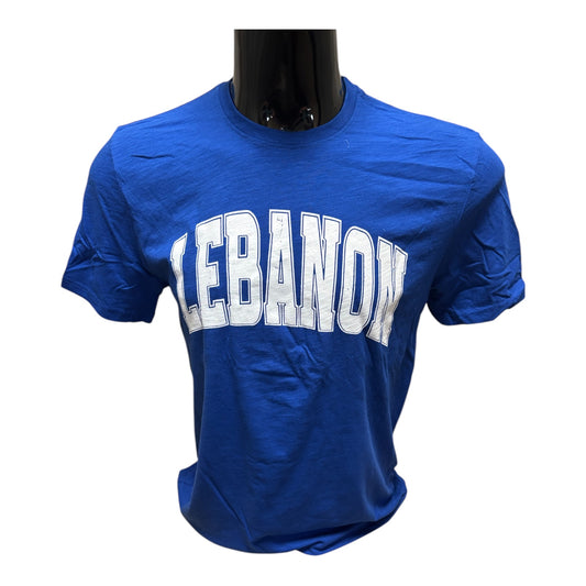 Lebanon Distressed Arch District Slub Tee