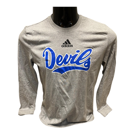 Lebanon Script Devils LS Adidas Tee