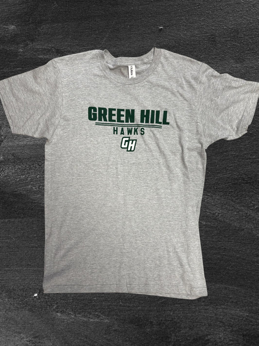 Green Hill 2 Line Hawks Tee