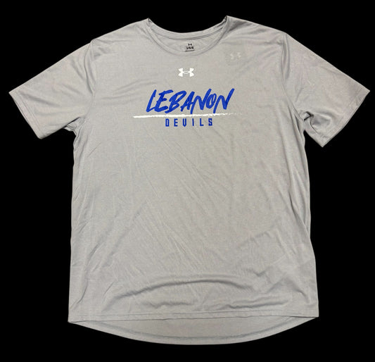 Lebanon Handwritten Line Devils UnderArmour Tee