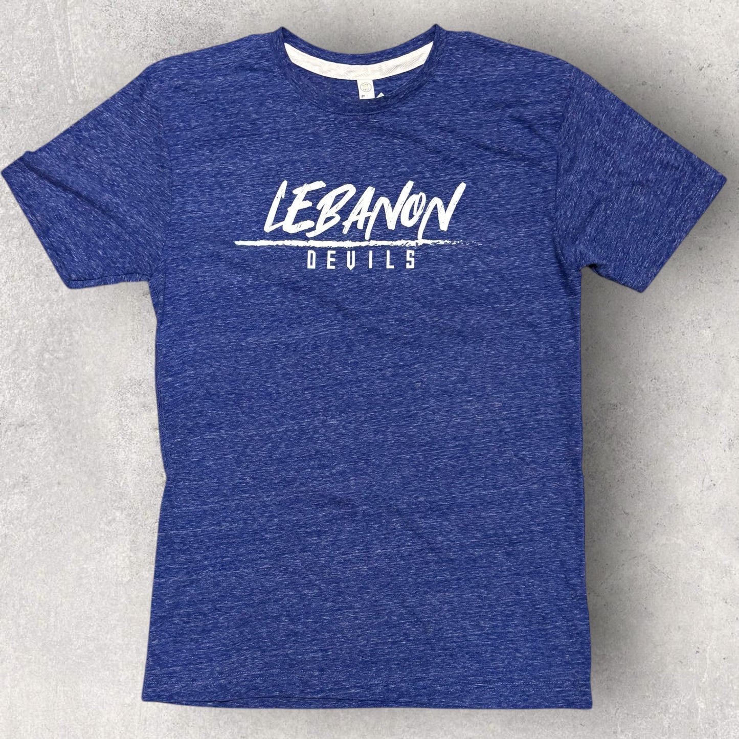 Lebanon Handwritten Line Devils LAT Tee