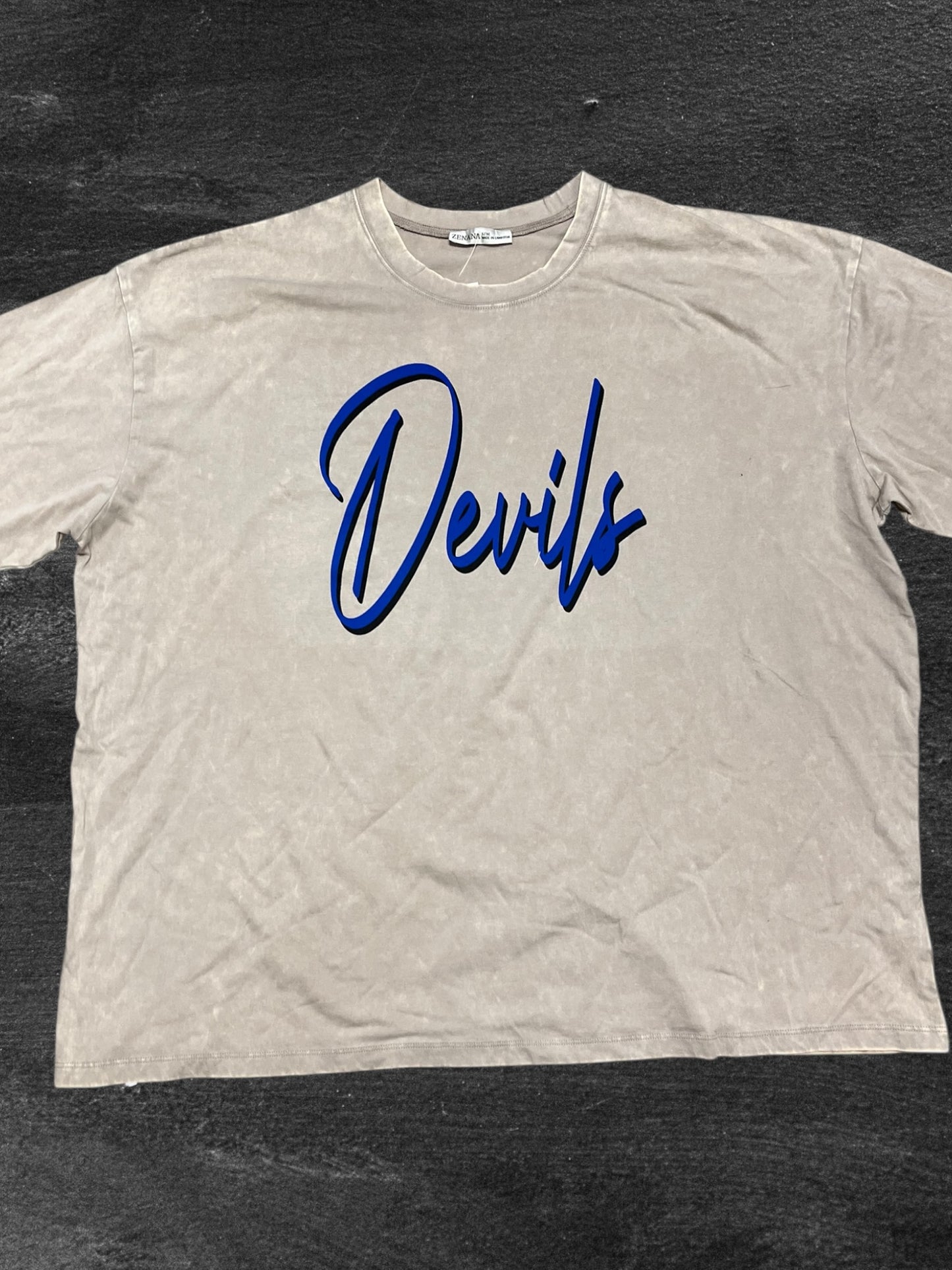 Lebanon Two Color Devils Oversized Tee