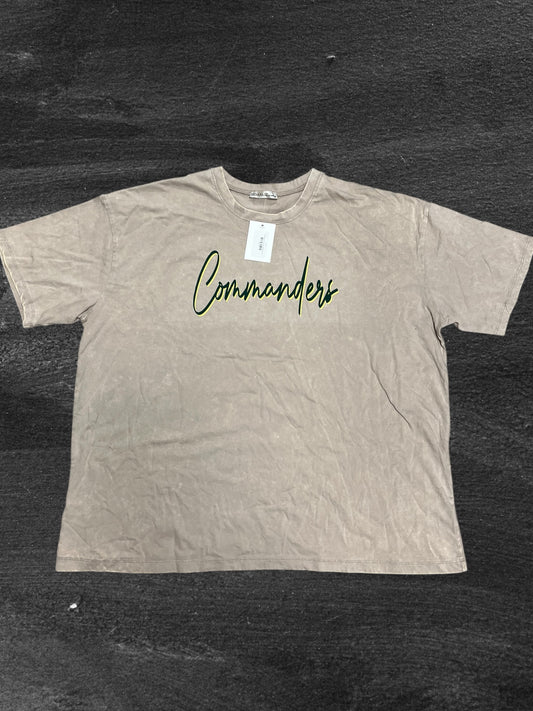 Friendship Two Color Script Oversized Tee