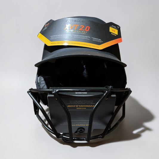 Evoshield XVT 2.0 Matte Black Batting Helmet with Mask