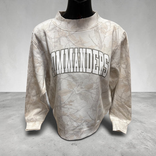 Friendship Commanders White Camo Mock Neck