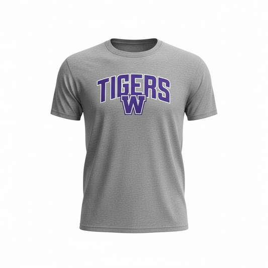 Watertown Cotton Arched Tigers W Tee Shirt