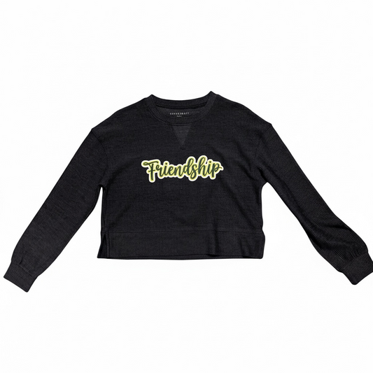 Friendship Script Cropped Corded