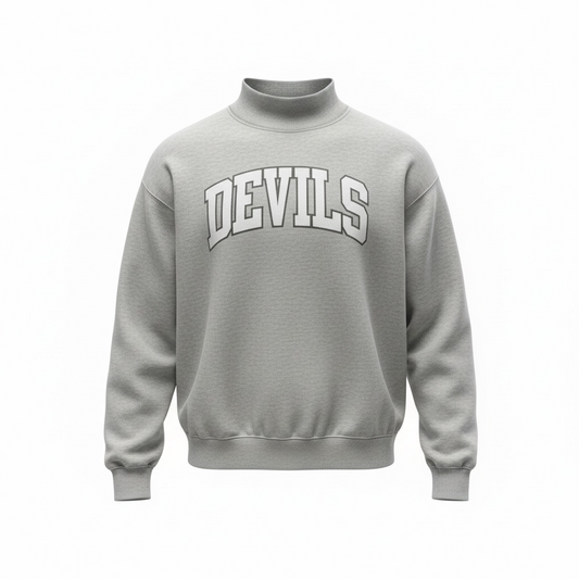 Lebanon Devils Gray Mock Neck