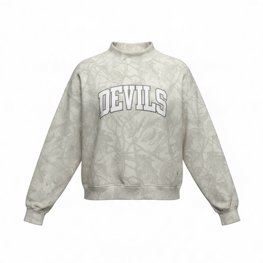 Lebanon Devils White Camo Mock Neck