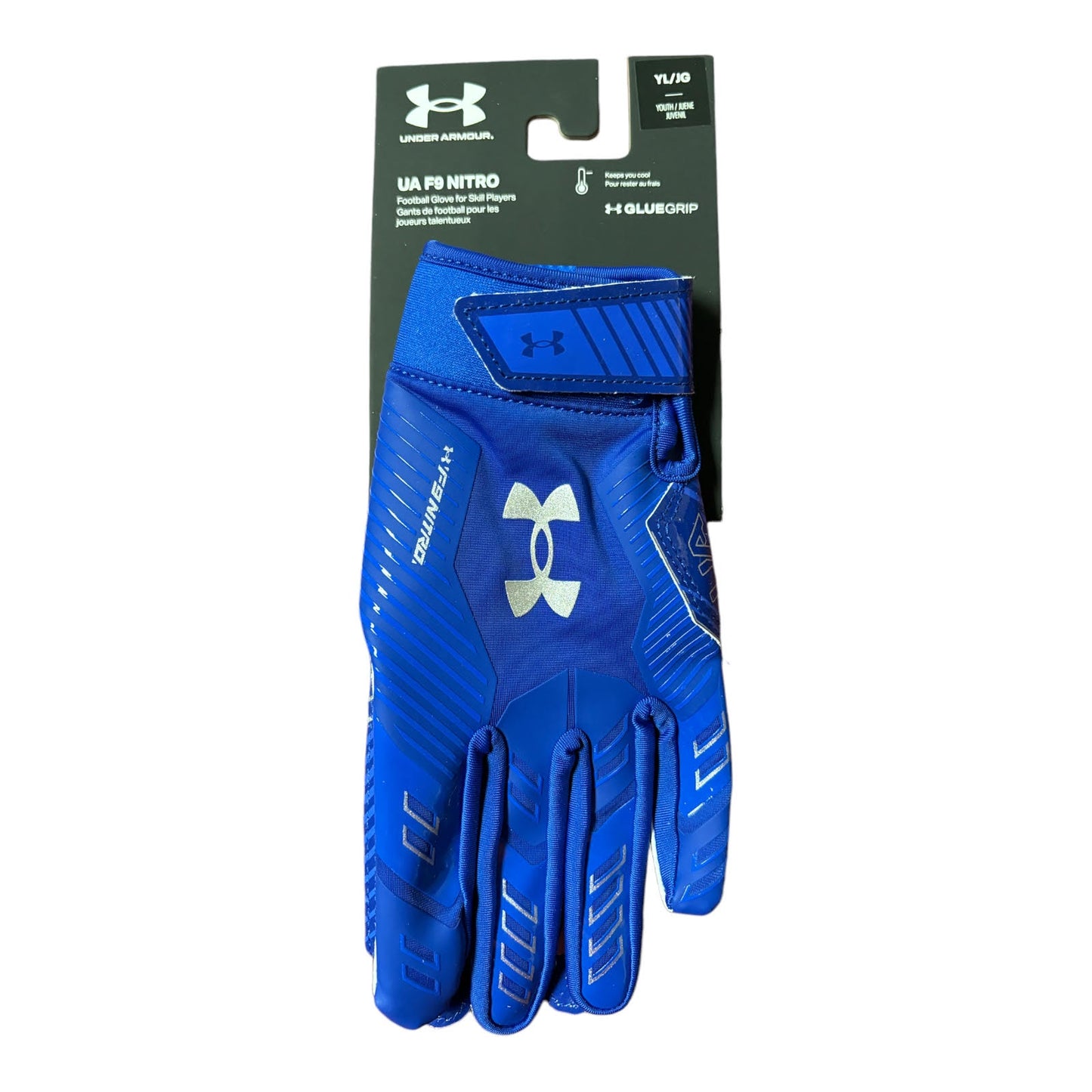 UnderArmour F9 Nitro Kids Football Gloves