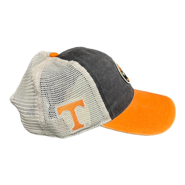 Live Lucky Tennessee Retro Black Trucker Hat