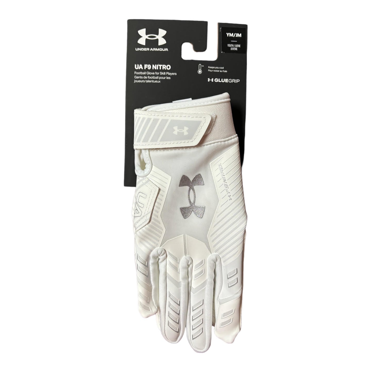 UnderArmour F9 Nitro Kids Football Gloves