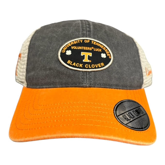 Live Lucky Tennessee Retro Black Trucker Hat