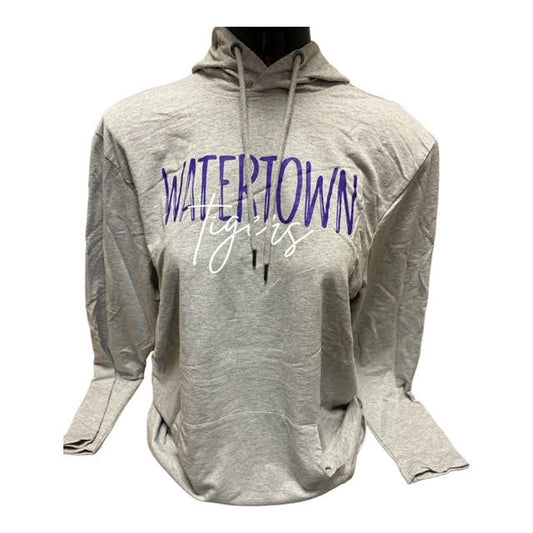 Watertown Block & Script Tigers District LS Hoodie Tee